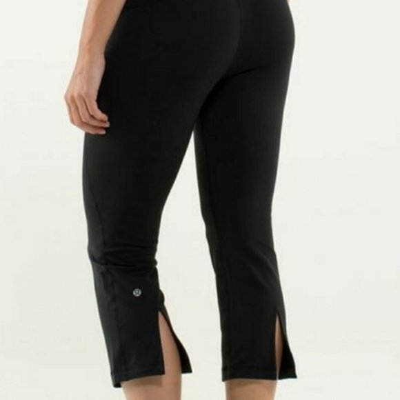 Lululemon Boogie Crops Black 4 - Picture 3 of 16